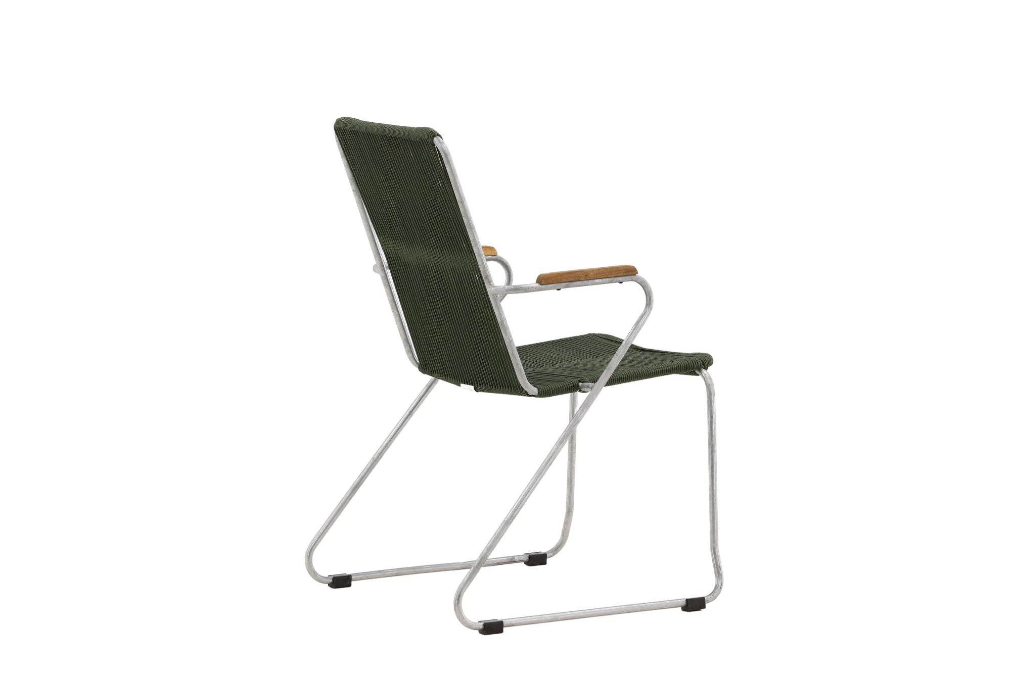 Venture Home Bois Diningchair 2-pack Steel - Silver / Green Rope