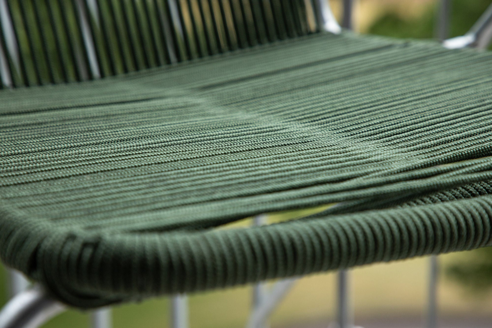 Venture Home Bois Diningchair 2-pack Steel - Silver / Green Rope