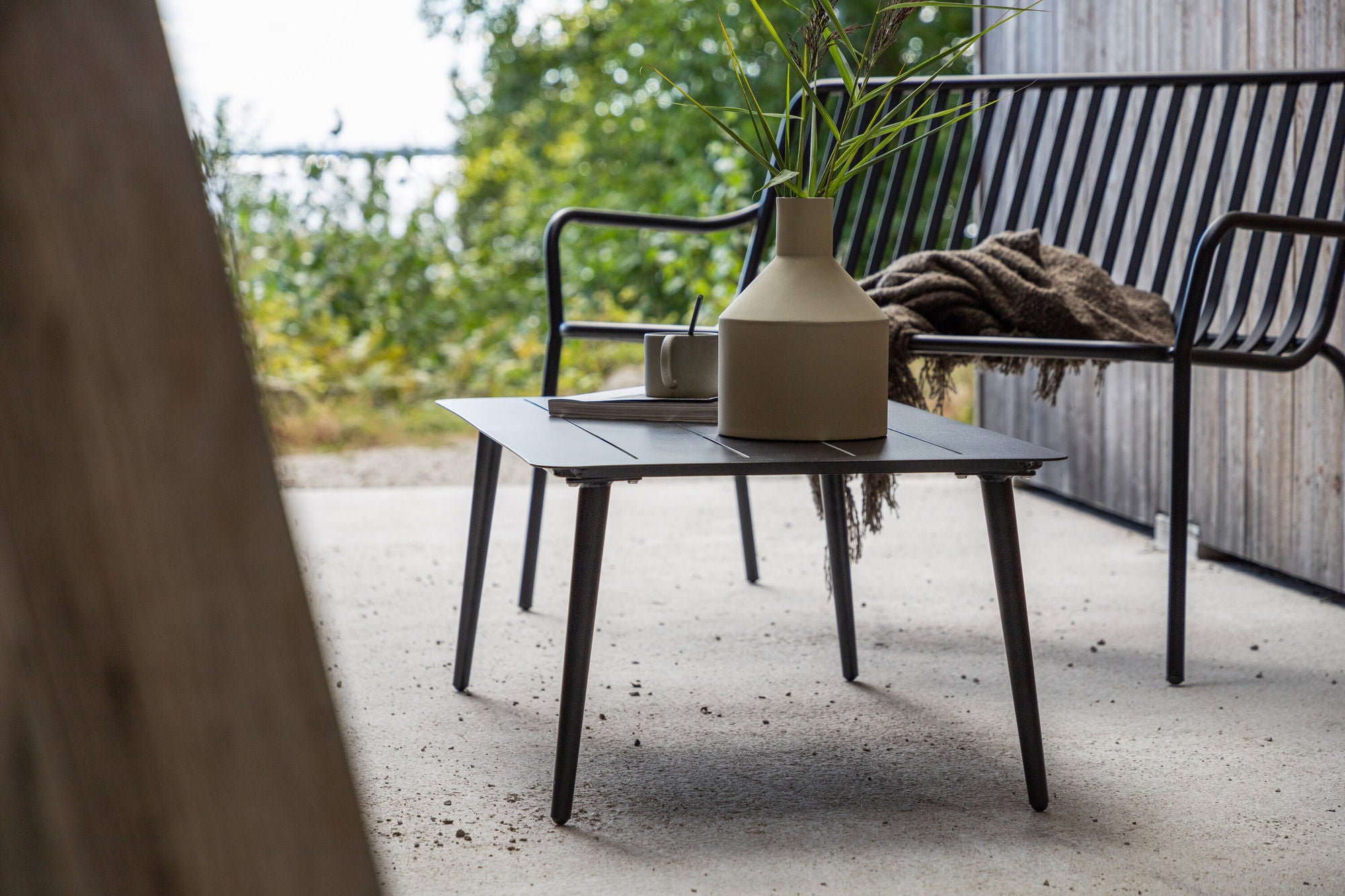 Venture Home Lina Sofabord Aluminium - Black / Rectangular 60*100*
