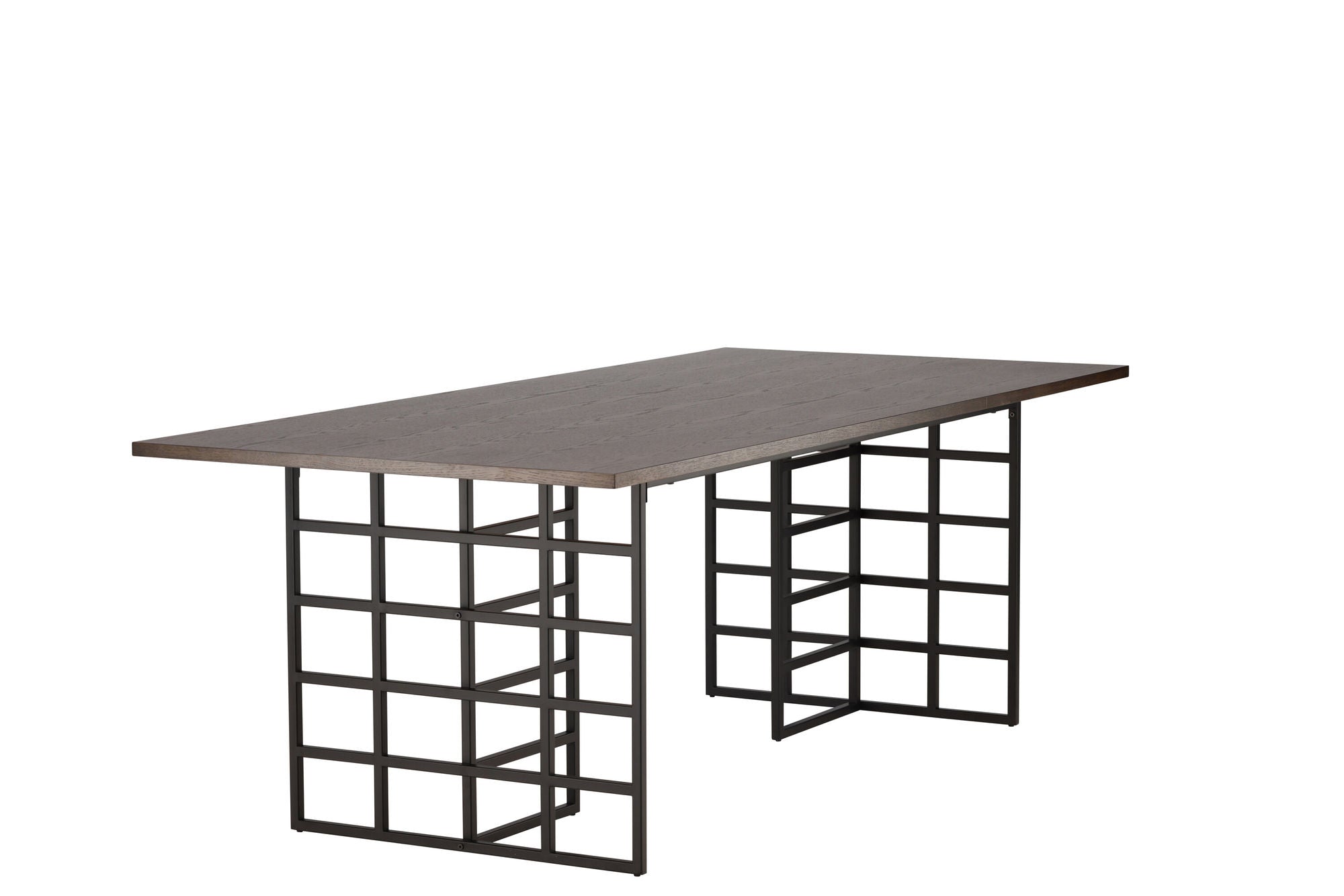 Furniture Fashion Ystad spisebord - Black / Mocca Oak Veneer