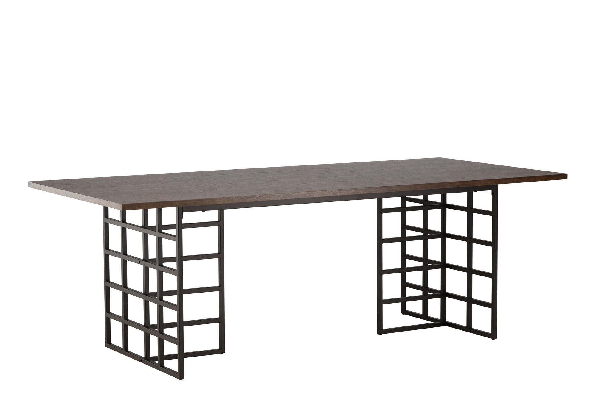 Furniture Fashion Ystad spisebord - Black / Mocca Oak Veneer