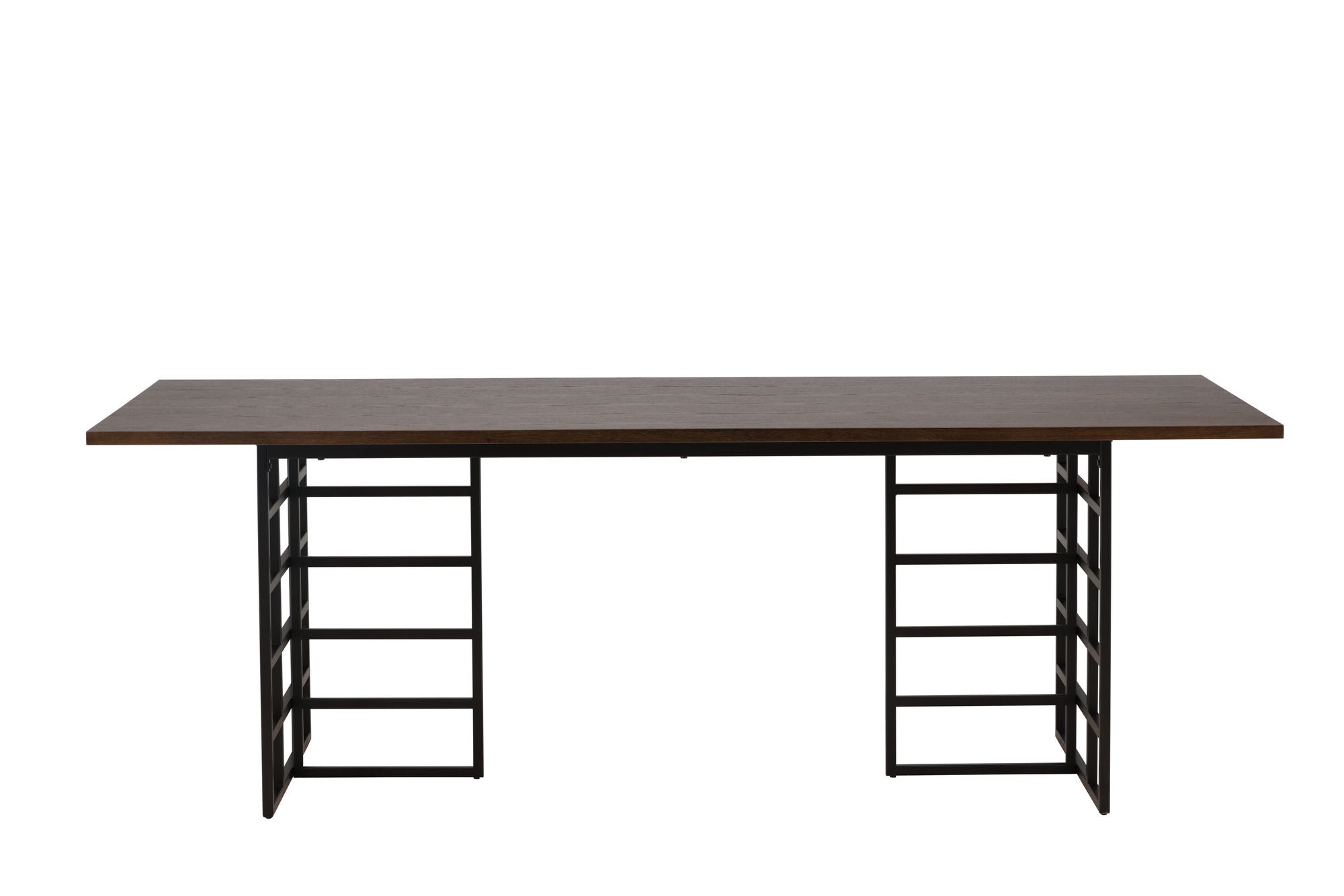 Furniture Fashion Ystad spisebord - Black / Mocca Oak Veneer