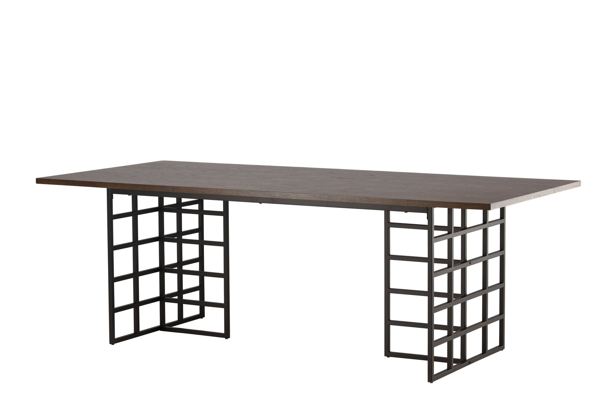 Furniture Fashion Ystad spisebord - Black / Mocca Oak Veneer