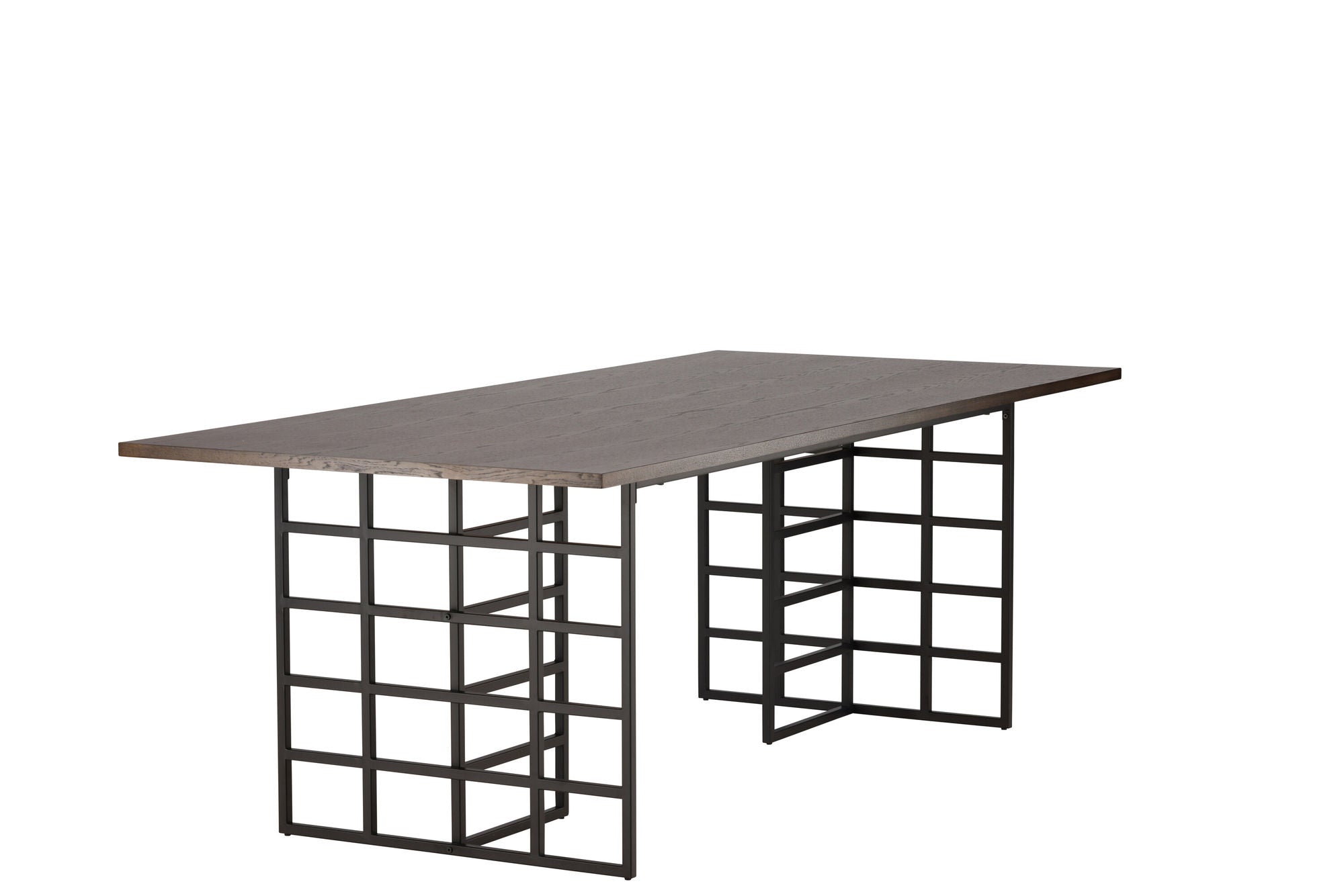 Furniture Fashion Ystad spisebord - Black / Mocca Oak Veneer
