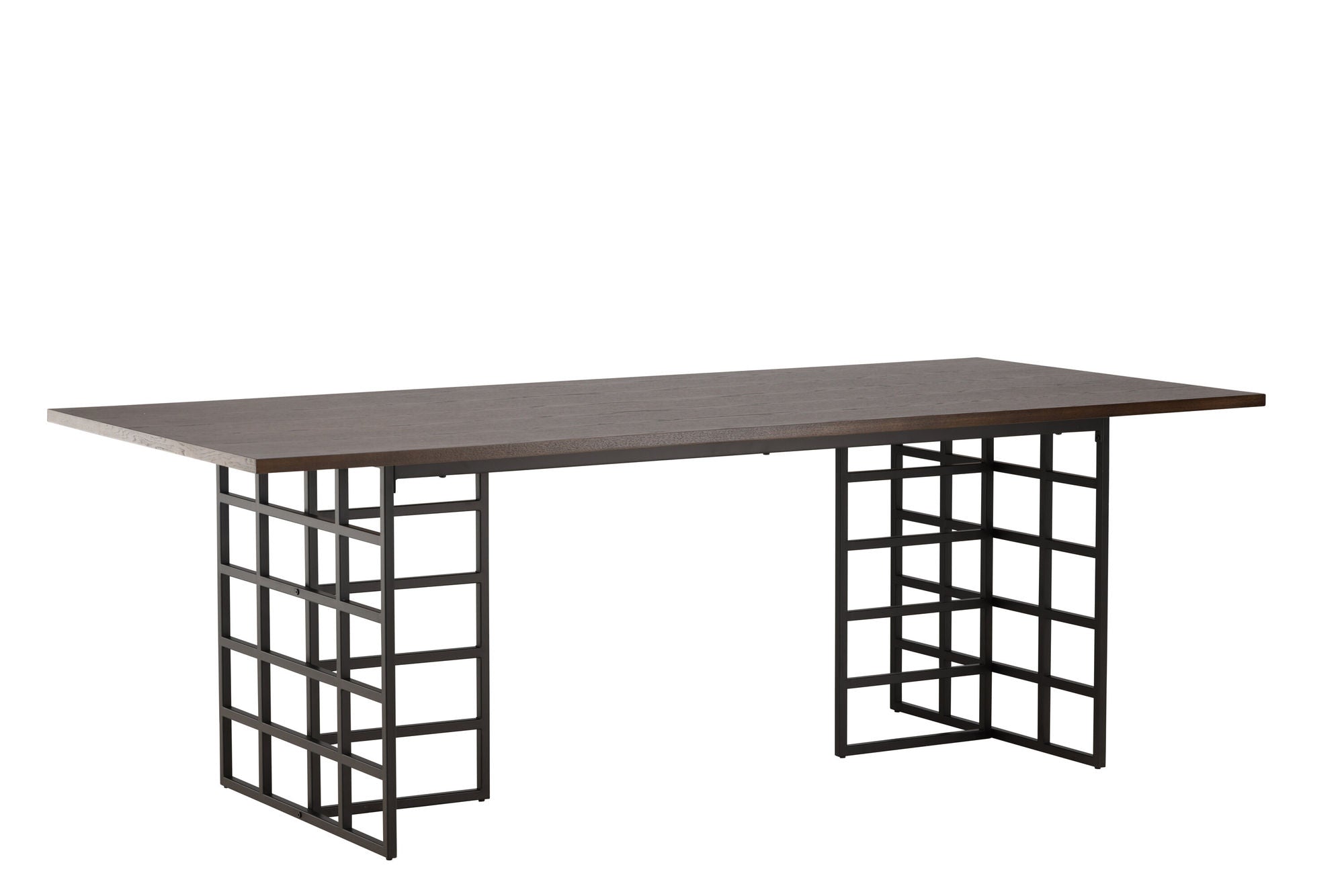 Furniture Fashion Ystad spisebord - Black / Mocca Oak Veneer