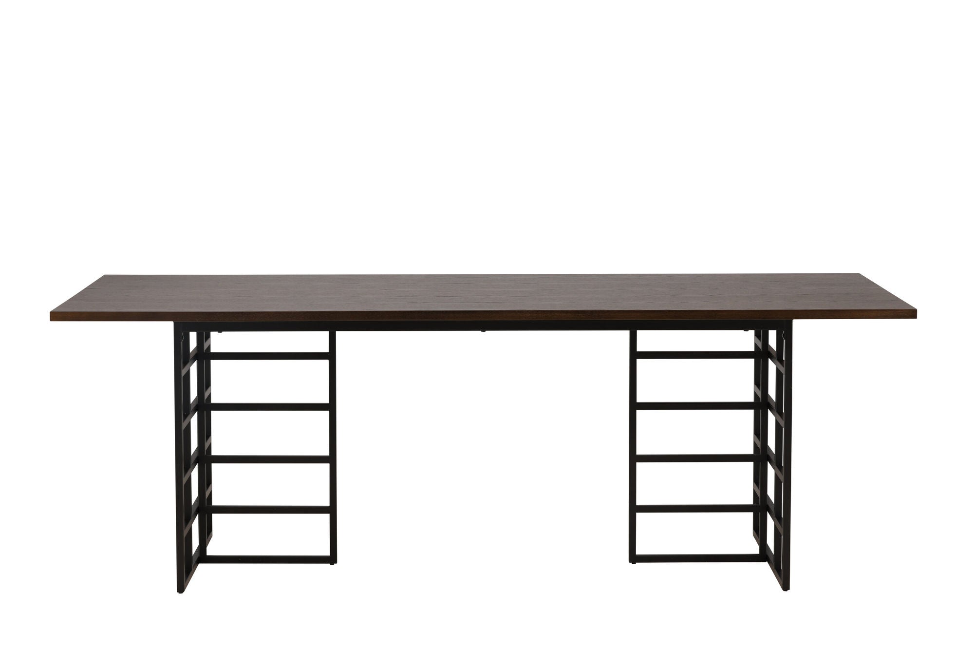 Furniture Fashion Ystad spisebord - Black / Mocca Oak Veneer