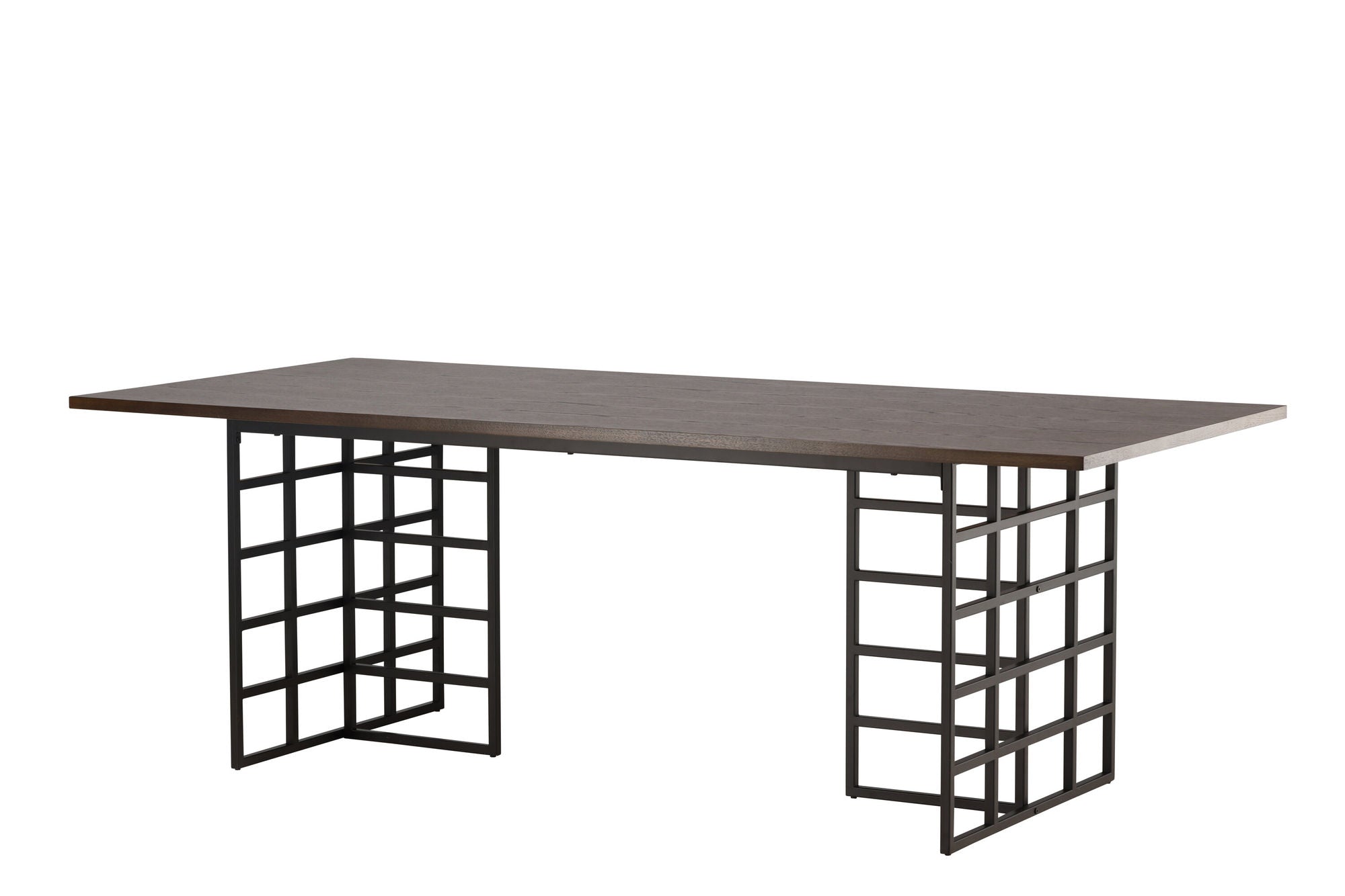 Furniture Fashion Ystad spisebord - Black / Mocca Oak Veneer