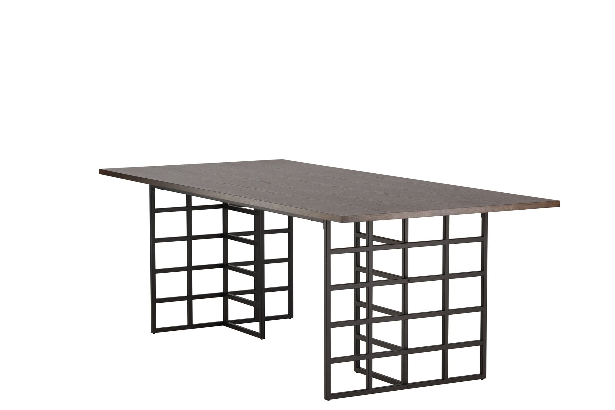 Furniture Fashion Ystad spisebord - Black / Mocca Oak Veneer