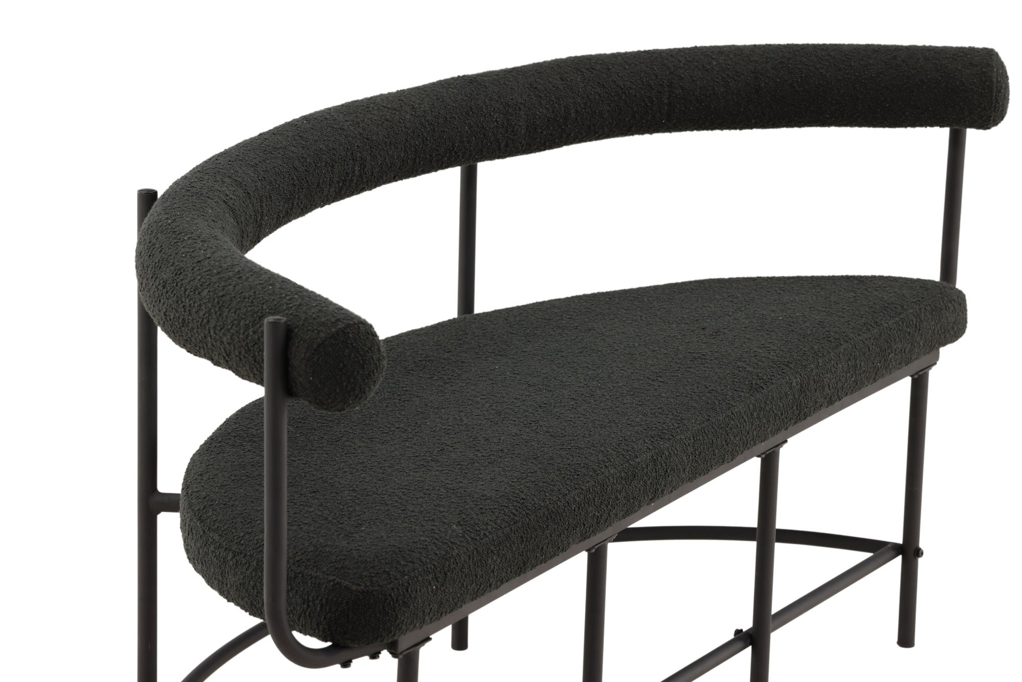 Vind Stallhagen x Josefin Lustig - bænk - Black / Black Boucle