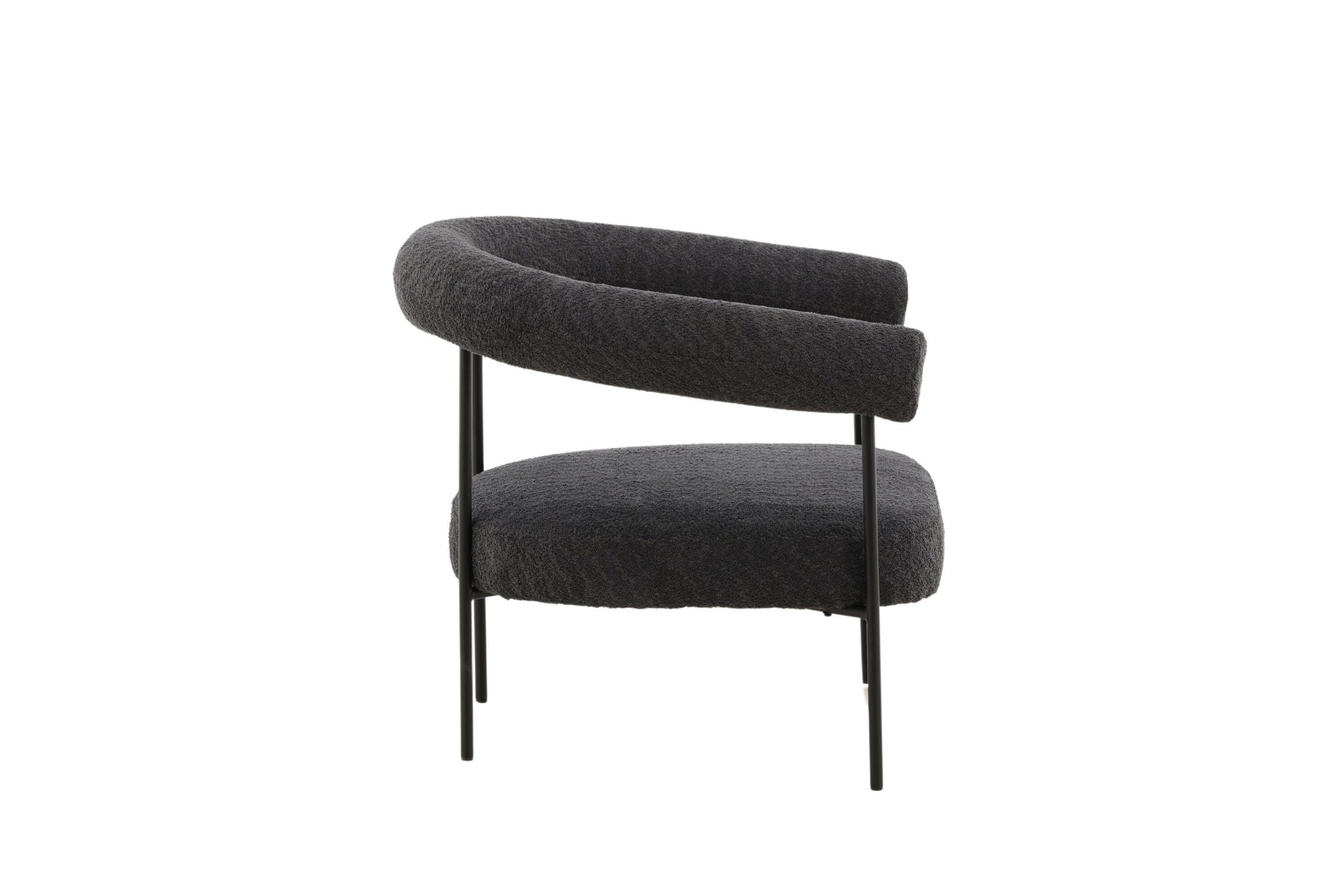 Vind Hökåsen x Josefin Lustig - Arm stol - Dark Grey Boucle