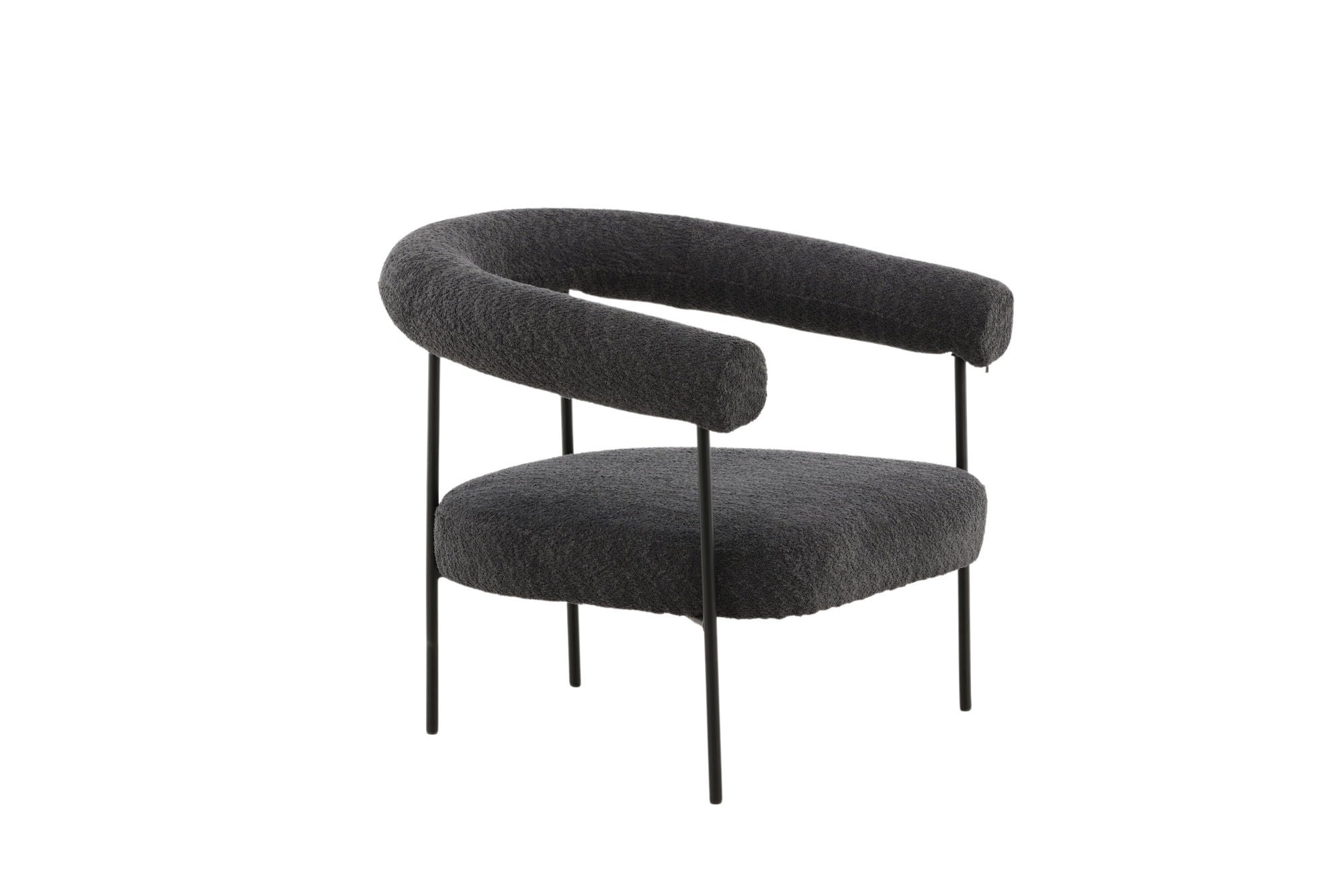 Vind Hökåsen x Josefin Lustig - Arm stol - Dark Grey Boucle