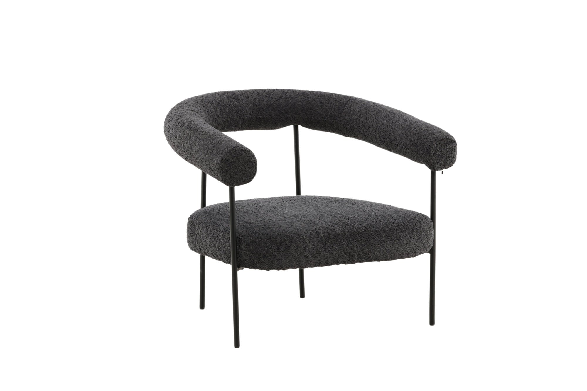 Vind Hökåsen x Josefin Lustig - Arm stol - Dark Grey Boucle
