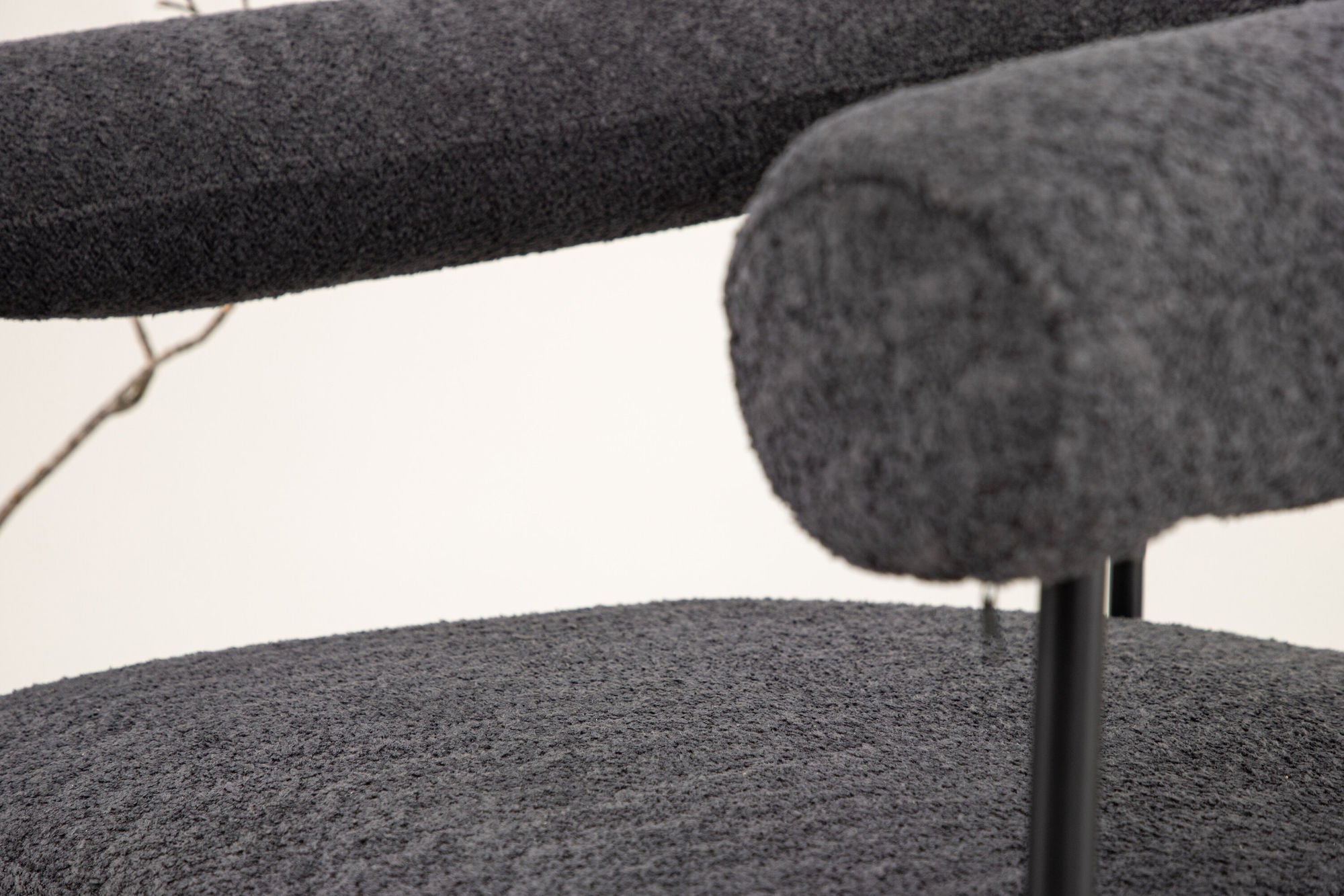 Vind Hökåsen x Josefin Lustig - Arm stol - Dark Grey Boucle
