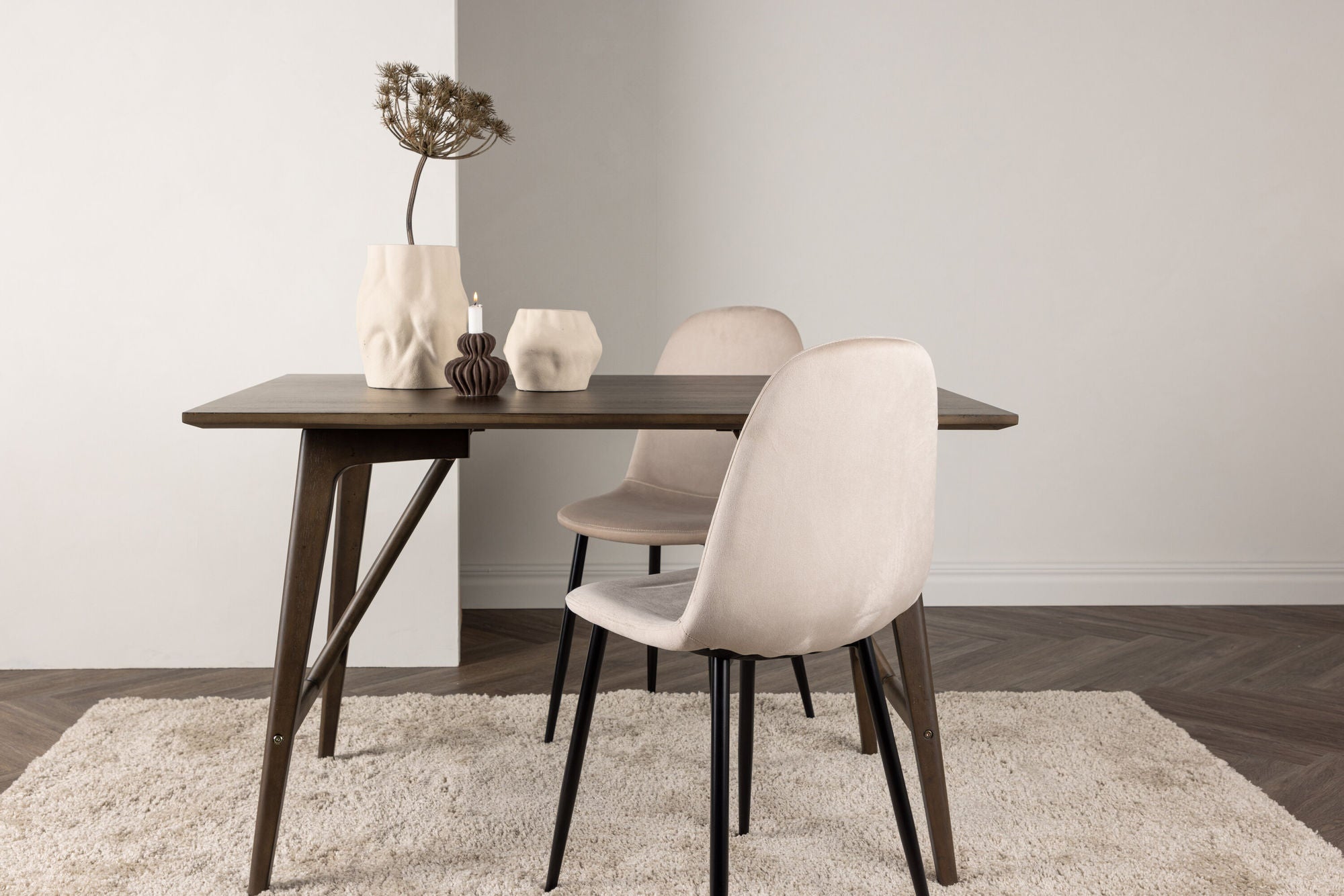 Venture Home Kaseidon spisebord - Rubberwood / Dark Brown MDF