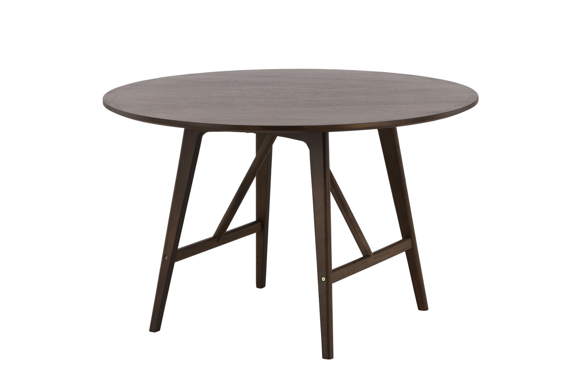 Venture Home Kaseidon spisebord - rund - Rubberwood / Dark Brown MDF