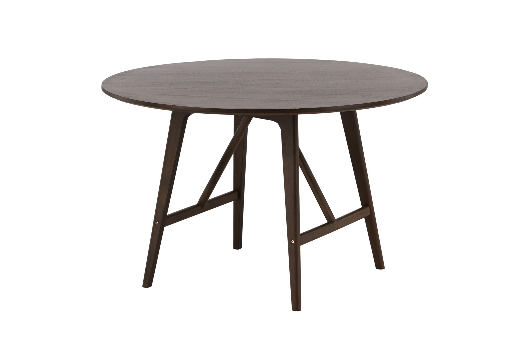 Venture Home Kaseidon spisebord - rund - Rubberwood / Dark Brown MDF