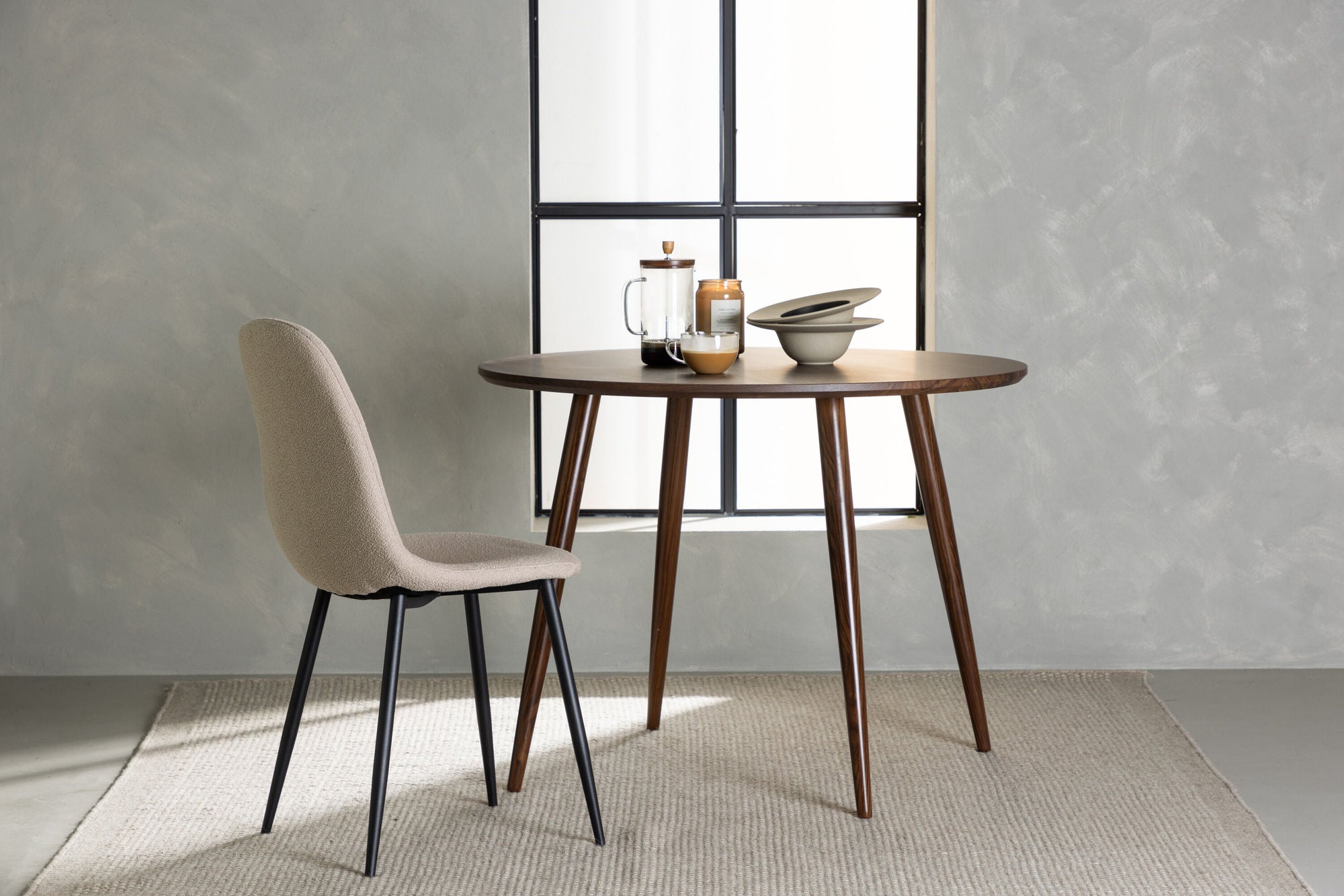 Venture Home Sanford - φ100*75 spisebord - Dark Brown MDF