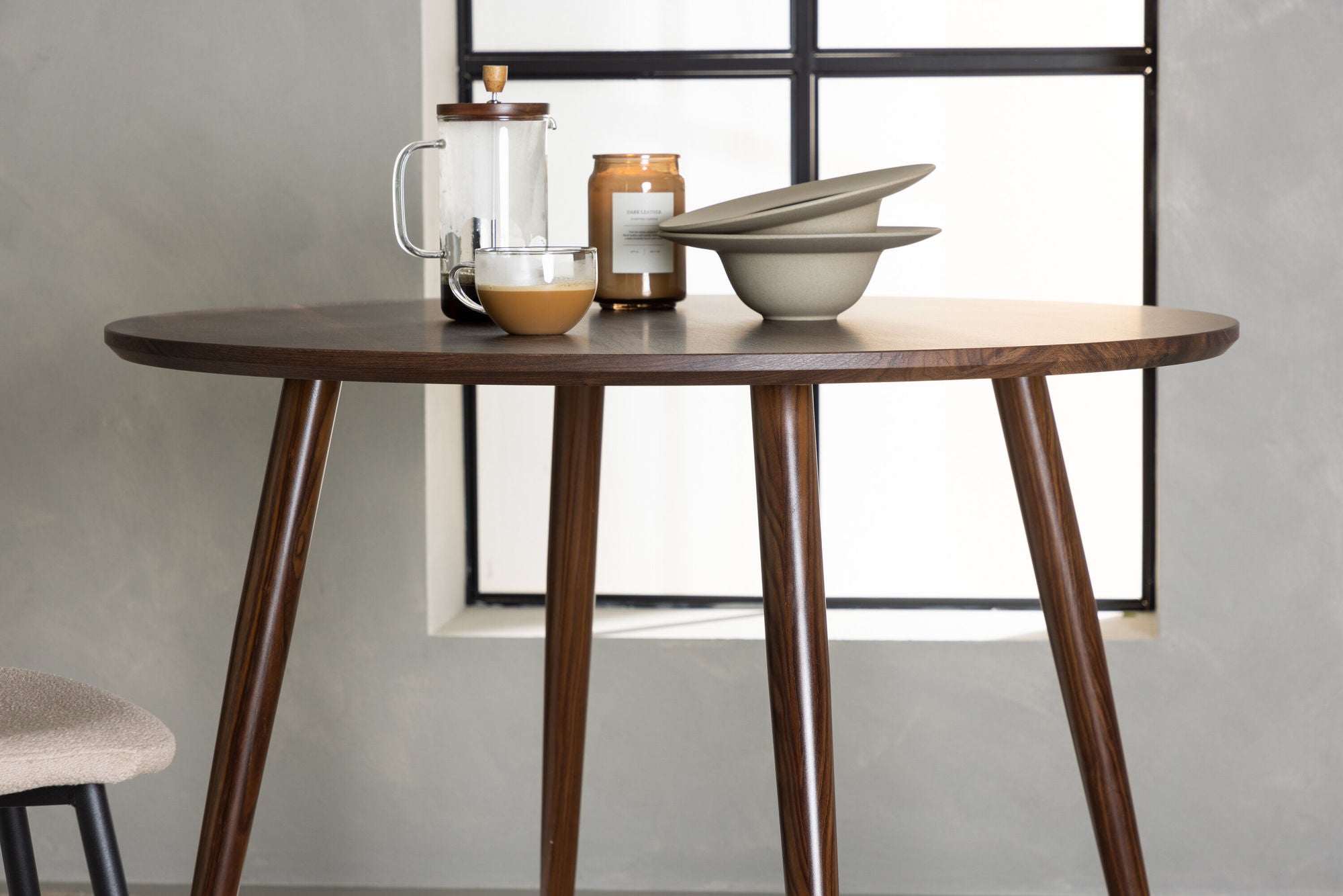 Venture Home Sanford - φ100*75 spisebord - Dark Brown MDF