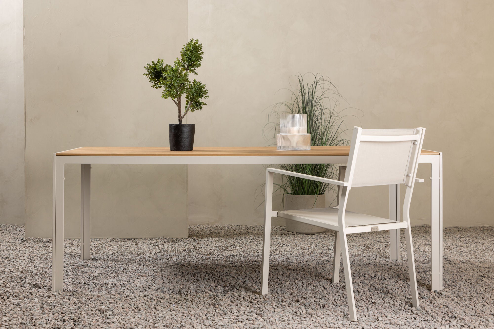 Venture Home Break bord 205*90 - Beige/Aintwood Teaklook