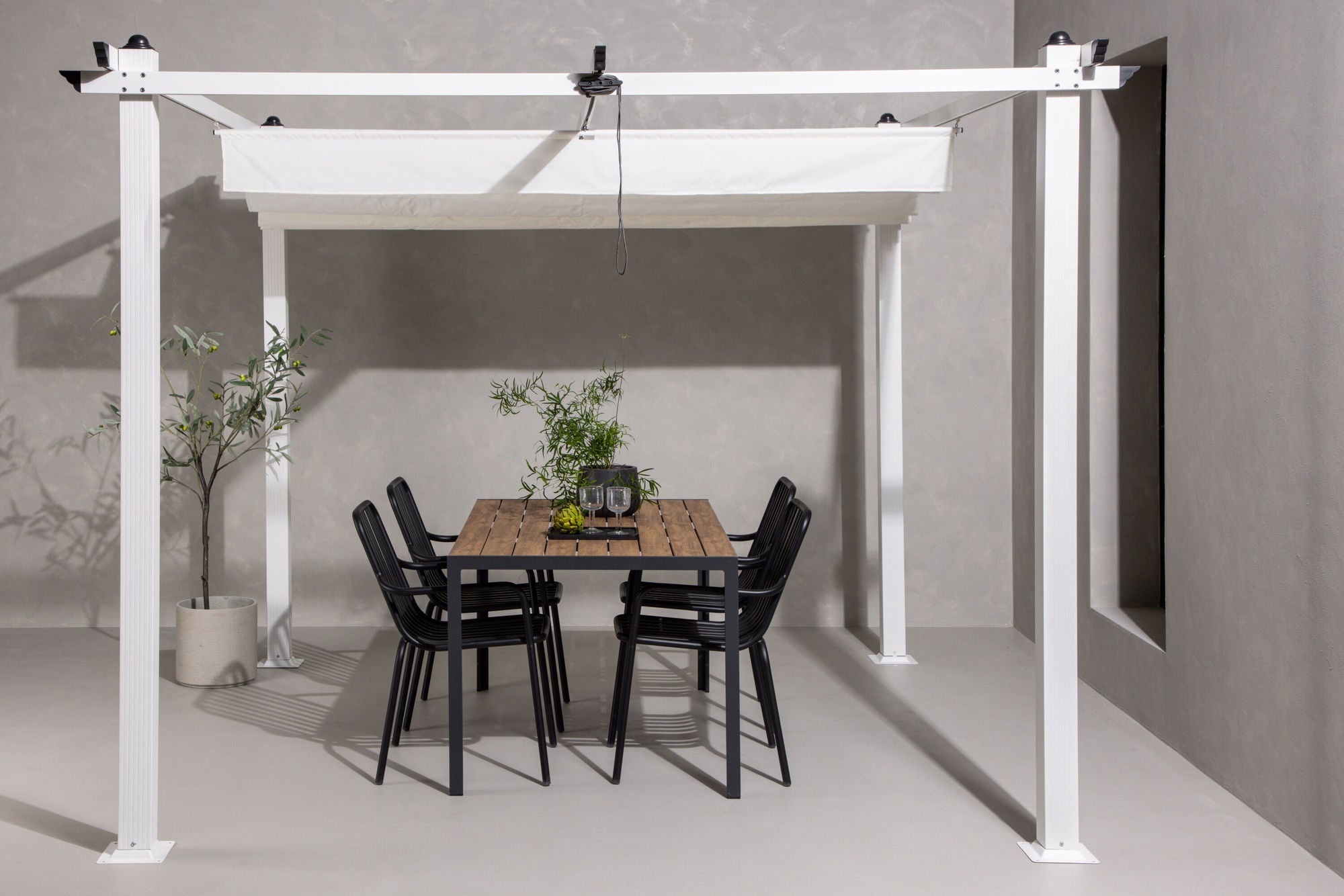 Venture Home Lazio Pergola Steel - White / 300*300*