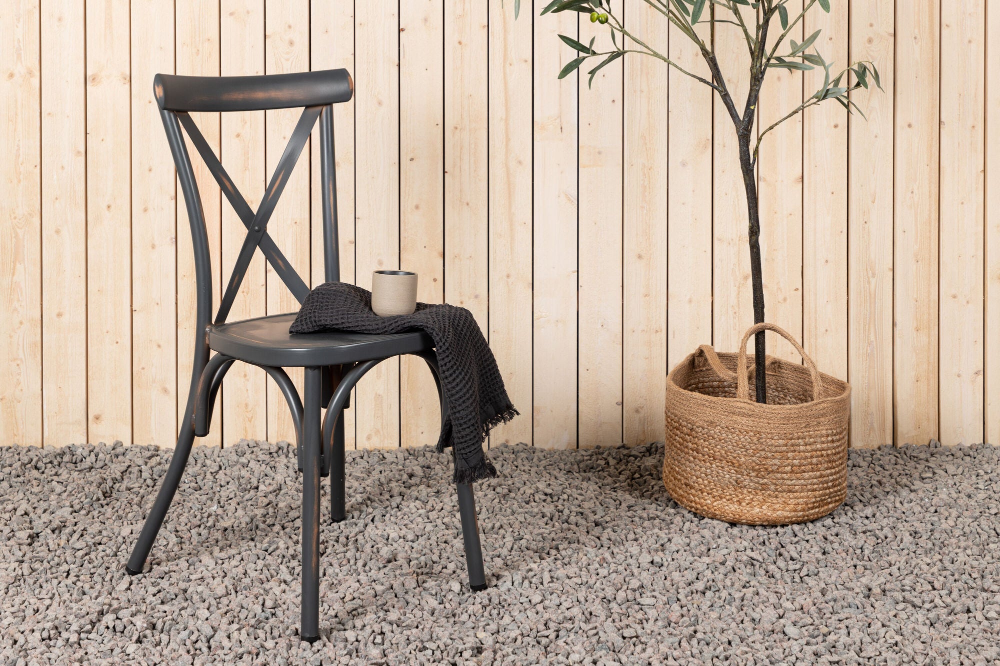 Venture Home Tablas Diningchair 2-pack Aluminium - Black /