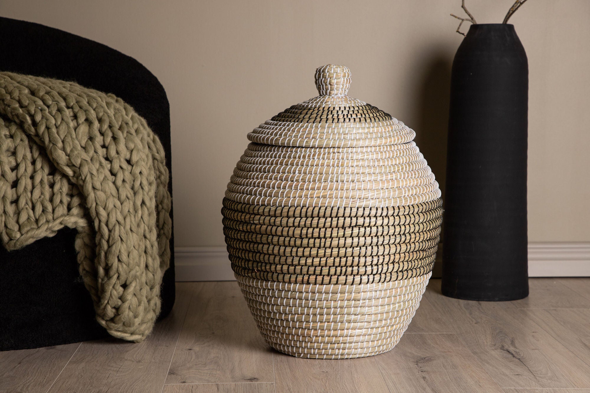 Venture Home Chennai Natural Straw - 58*ø33- -rund-Natural/Beige