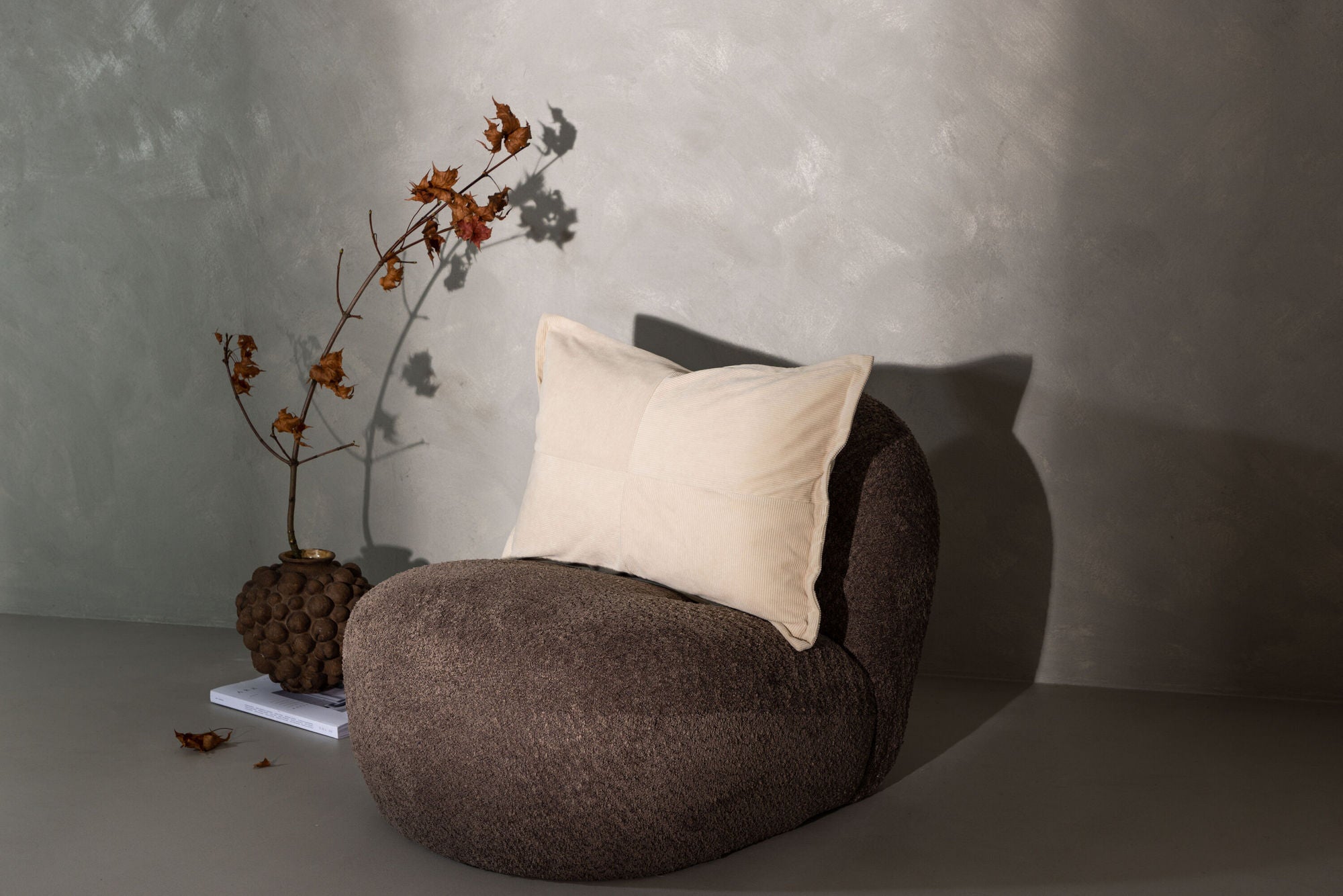Venture Home Lykke Cushion Cover Poly embossed velvet - Beige 40x60