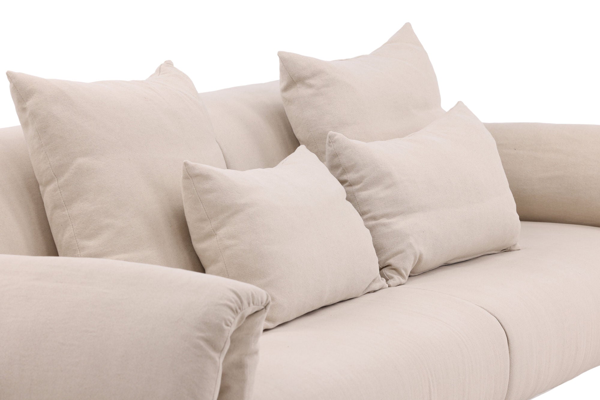 Vind Öckerö Sofa - White / Beige Linen