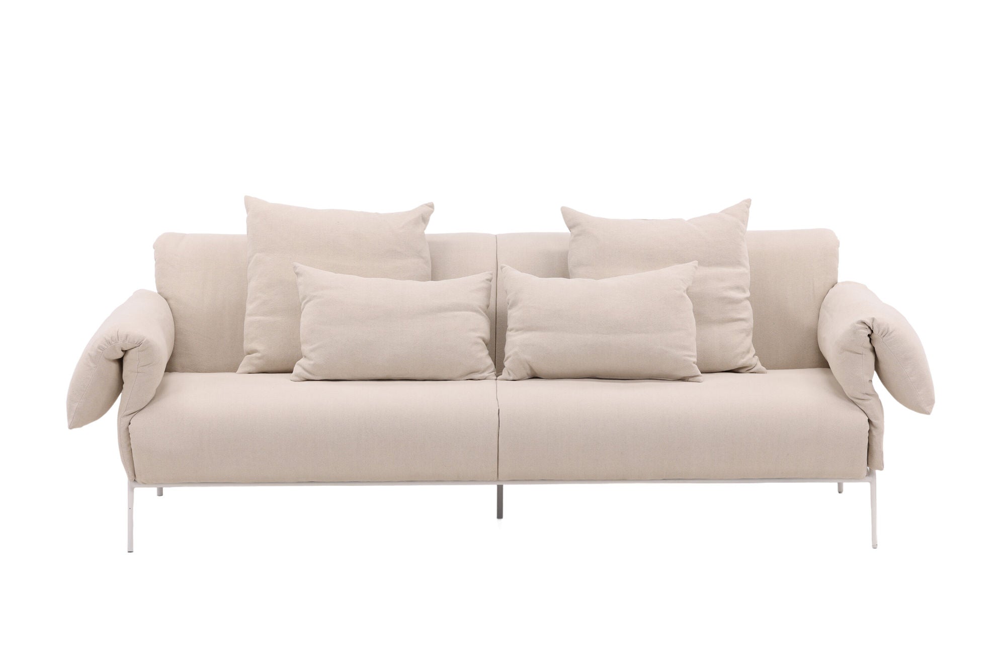 Vind Öckerö Sofa - White / Beige Linen