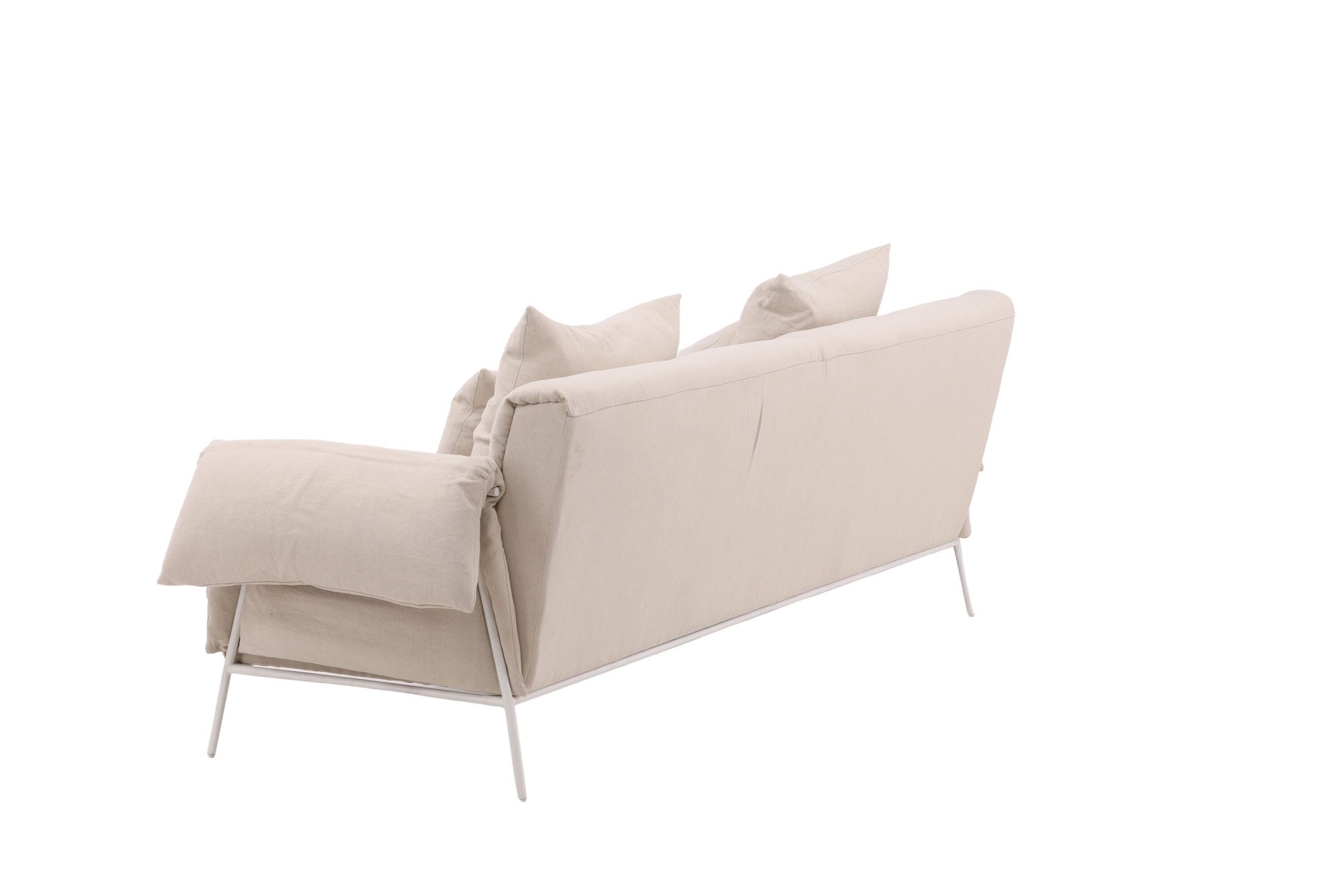 Vind Öckerö Sofa - White / Beige Linen