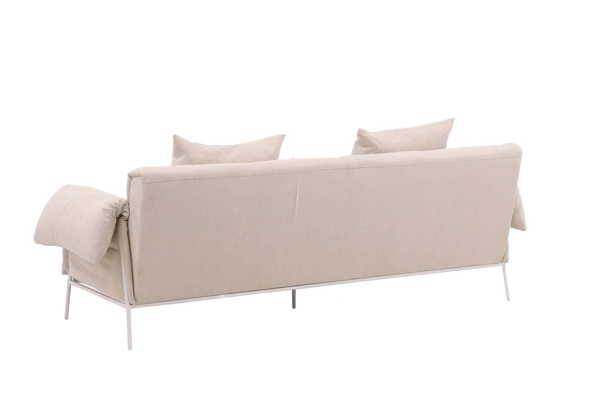 Vind Öckerö Sofa - White / Beige Linen