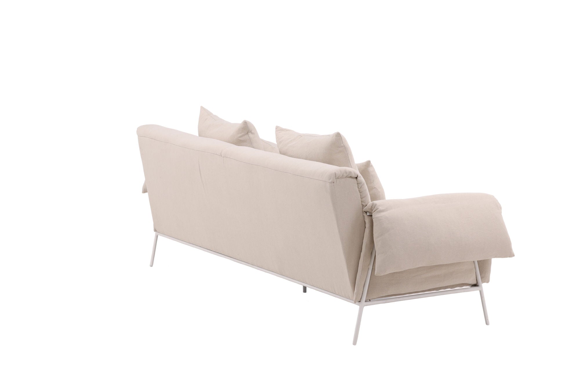 Vind Öckerö Sofa - White / Beige Linen