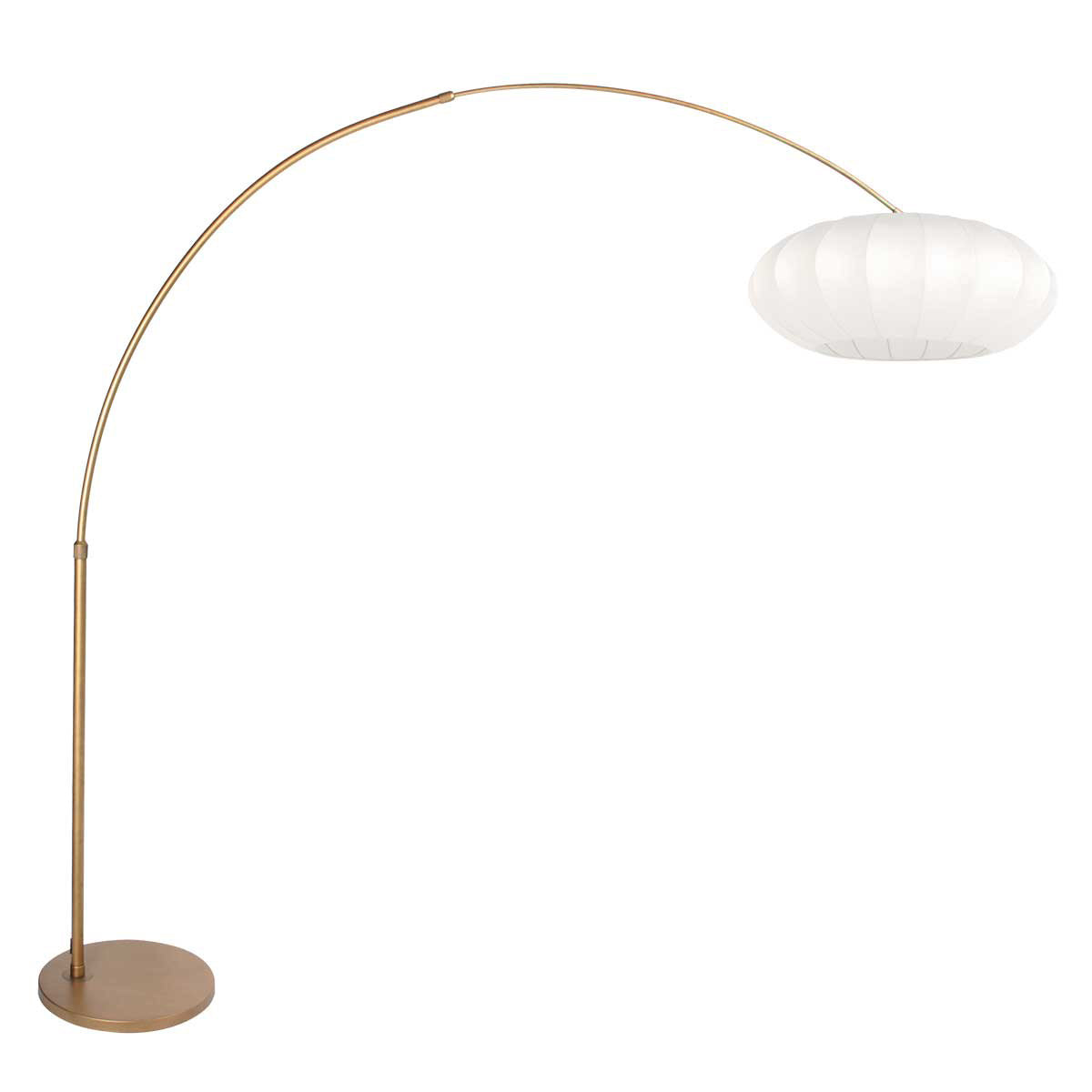 Buelampe Luma Nola 4308BR i bronze med hvid silkeskærm