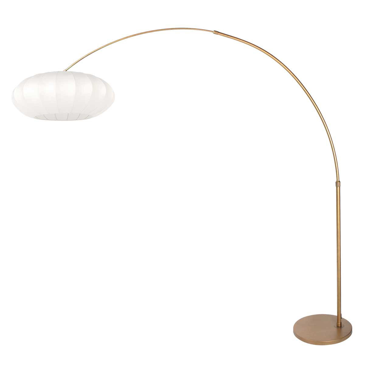 Buelampe Luma Nola 4308BR i bronze med hvid silkeskærm