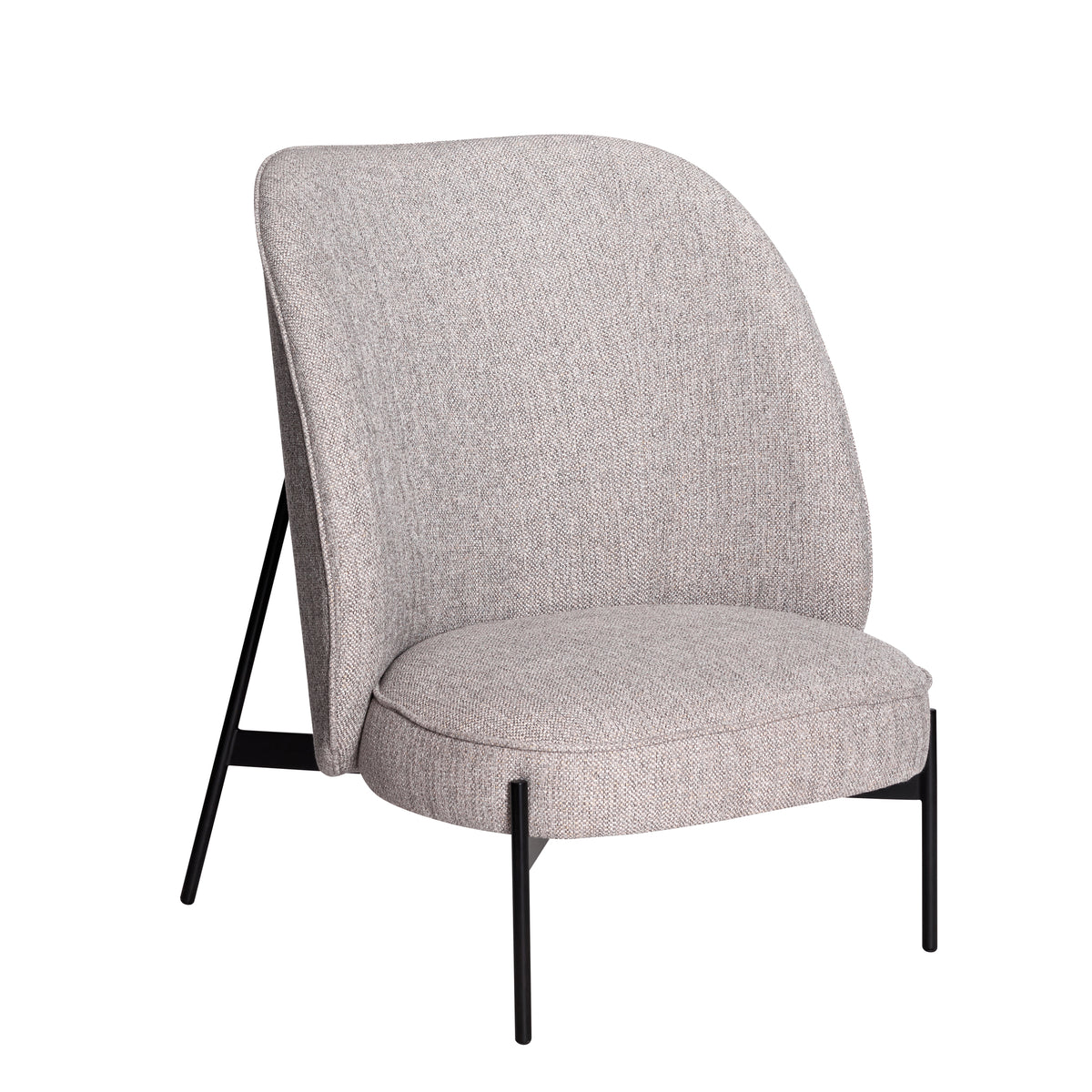 Area loungestol lysegrå