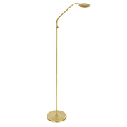 Gulvlampe Zenith 2 med genopladeligt batteri 4398ME børstet messing med fleksibel arm
