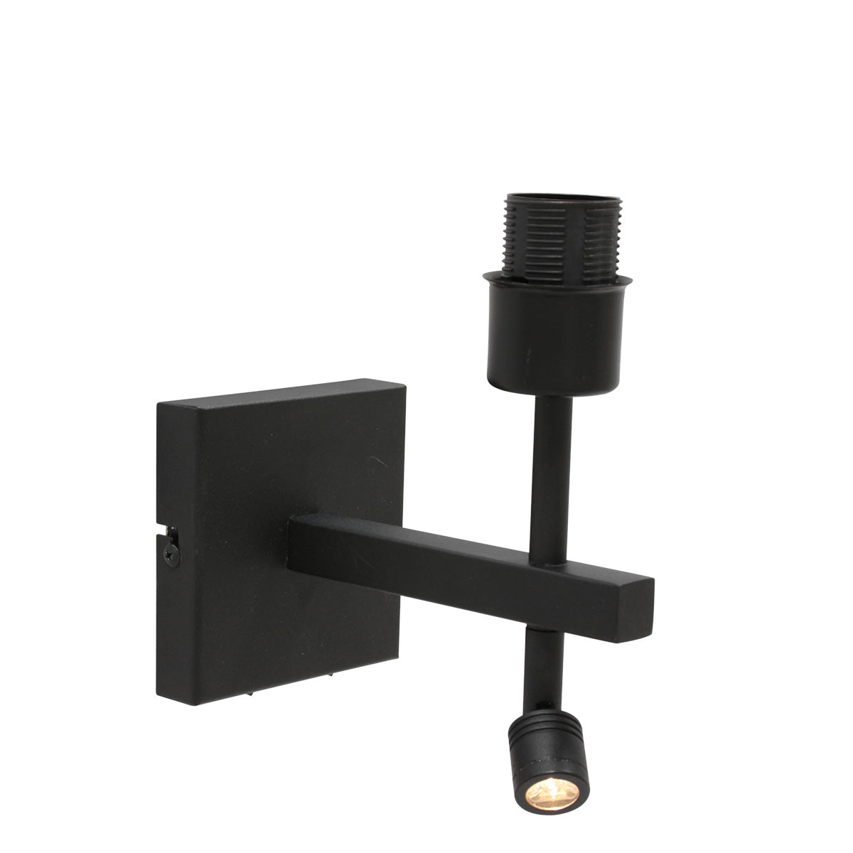 Nox Light 4456ZW – væglampe med lampskærm i bambus og læselampe