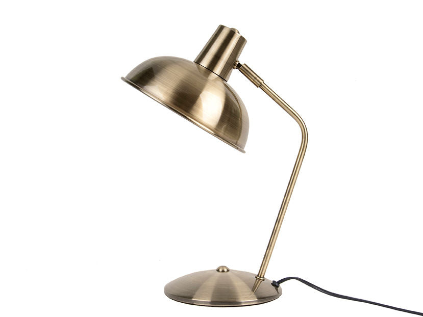 LEITMOTIV Bord lampe Hood brushed gold plated iron