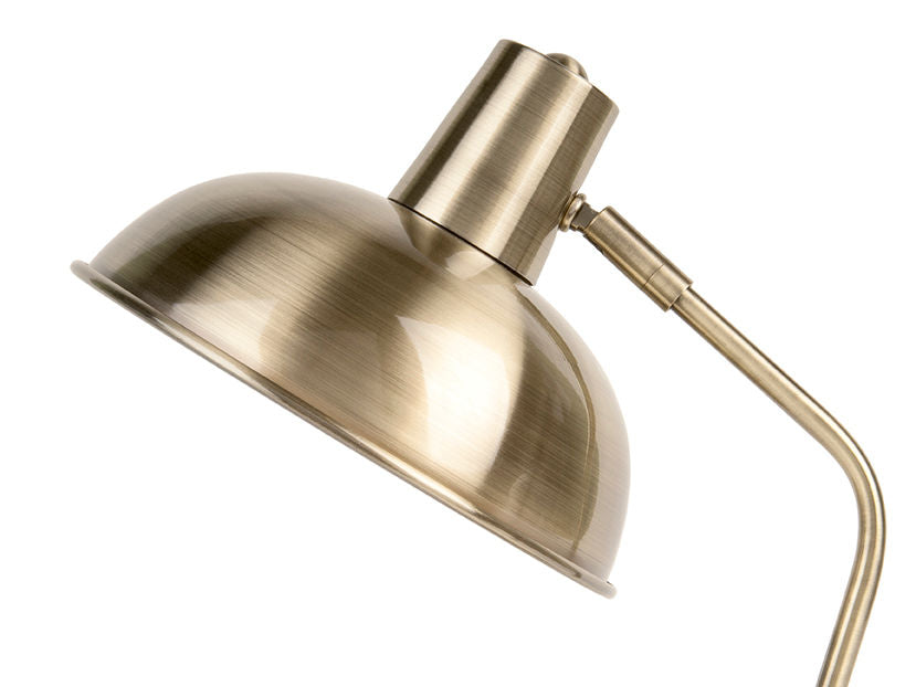 LEITMOTIV Bord lampe Hood brushed gold plated iron