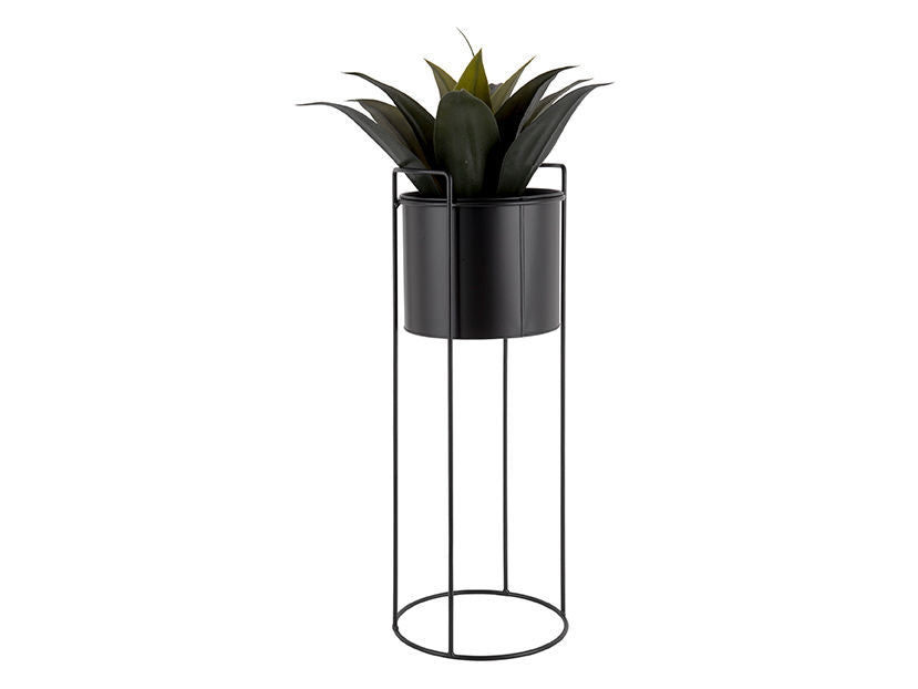 PT LIVING Plant pot set Essence round iron black
