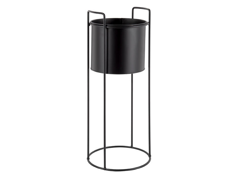 PT LIVING Plant pot set Essence round iron black