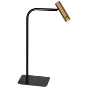 Bordlampe Lumo 4606BR - stilfuld læselampe i bronze med sort