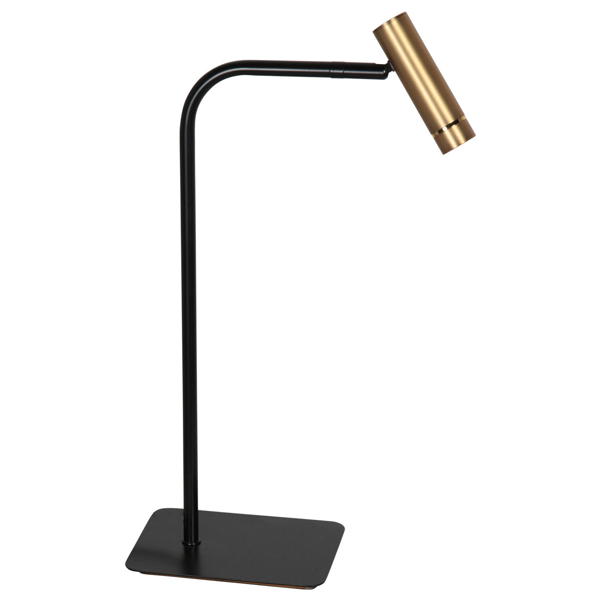 Bordlampe Lumo 4606BR - stilfuld læselampe i bronze med sort