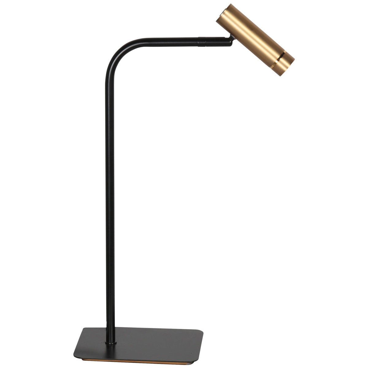 Bordlampe Lumo 4606BR - stilfuld læselampe i bronze med sort