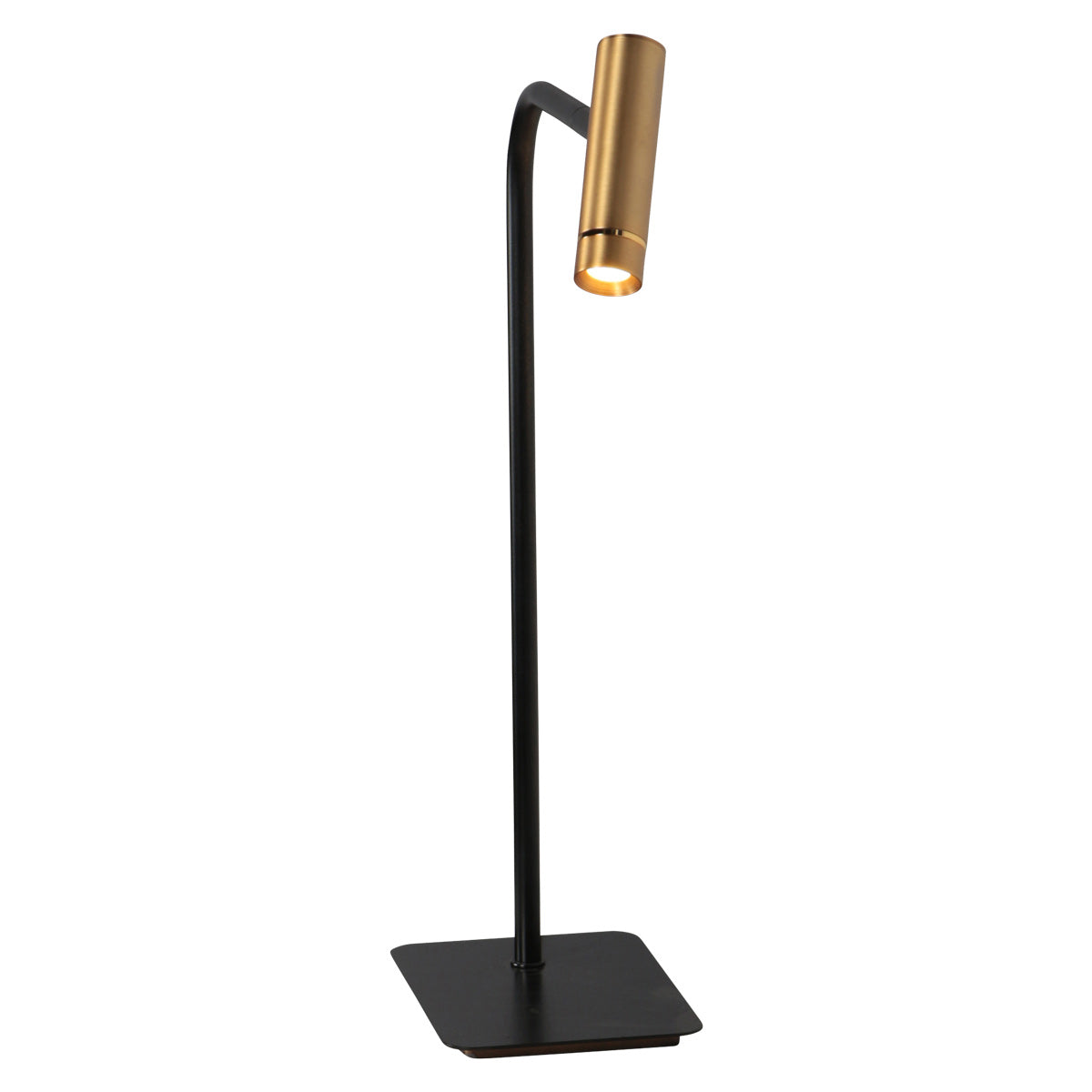 Bordlampe Lumo 4606BR - stilfuld læselampe i bronze med sort