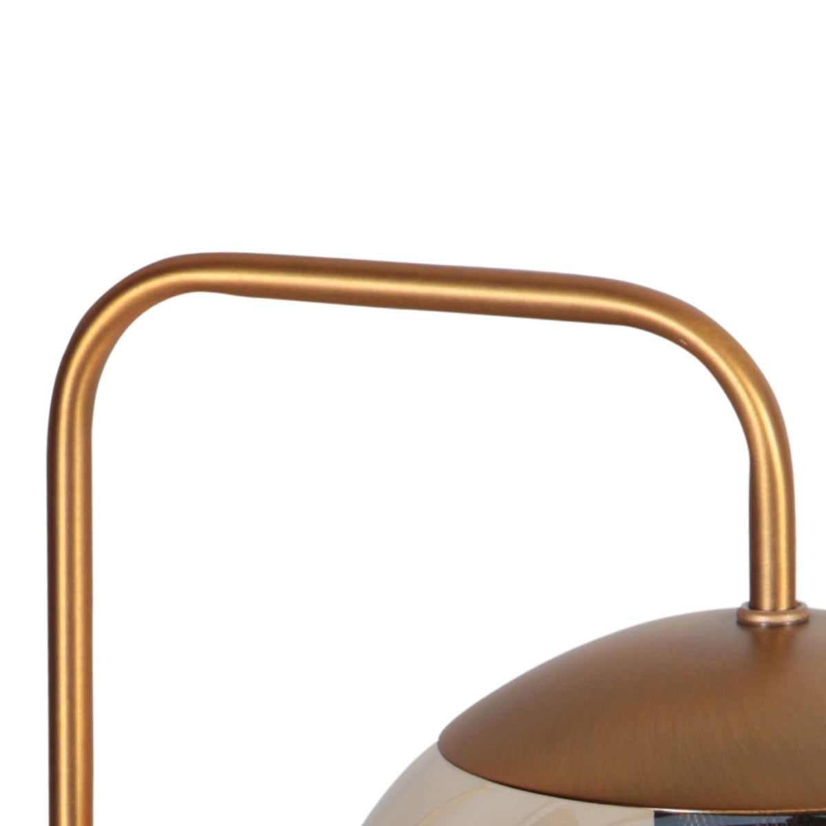 Væglampe Bollique 4609BR bronzefarvet med ravfarvet glas