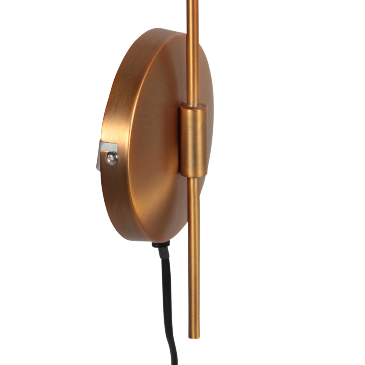 Væglampe Bollique 4609BR bronzefarvet med ravfarvet glas