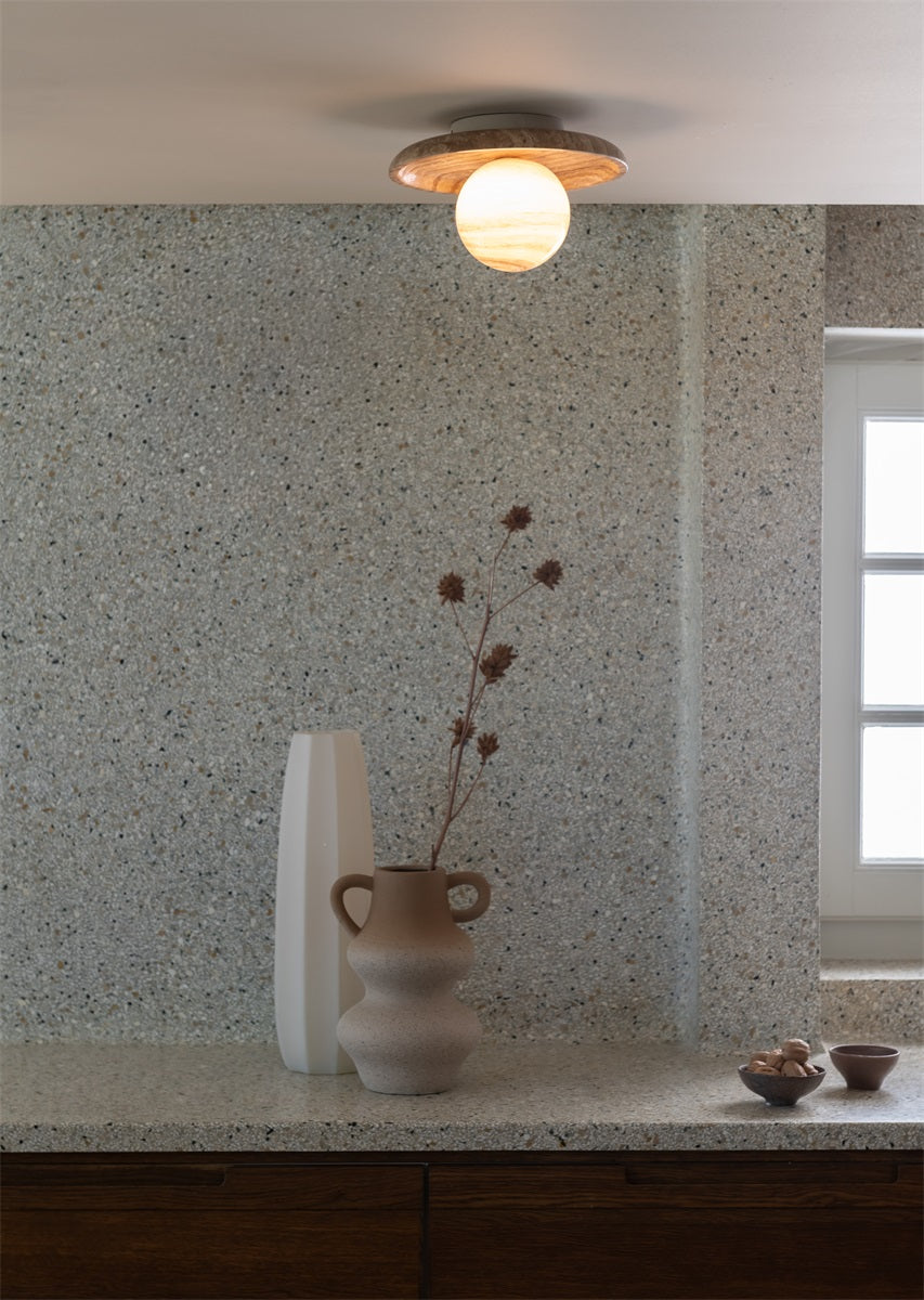 Tivoli dia.25cm disc, Sand, loftlampe