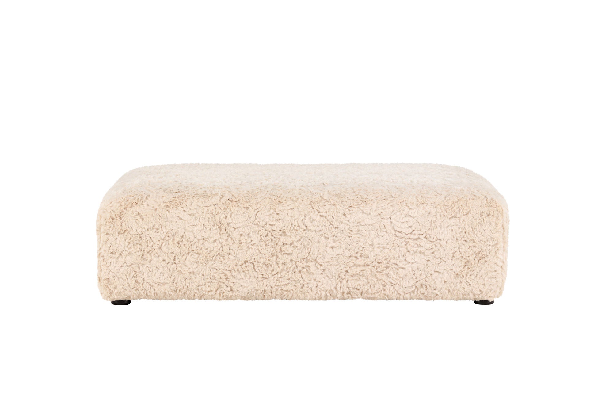 Vind Frankie Pouf 100*100 - Beige Faux fur  /  FSC 100%