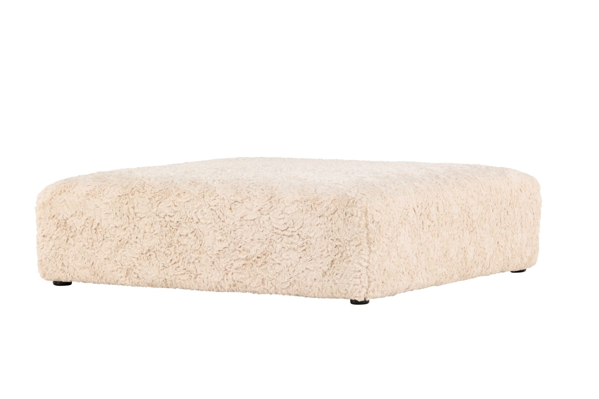 Vind Frankie Pouf 100*100 - Beige Faux fur  /  FSC 100%